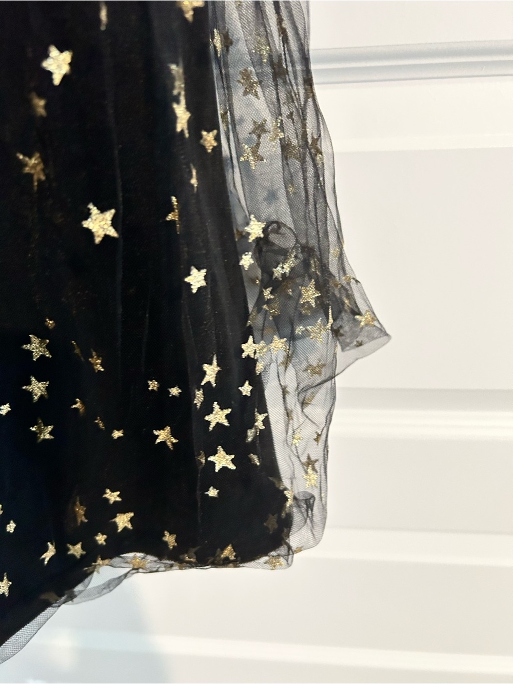 Lulus Favorite Moment Gold and Black Star Print Skater Dress Size S - Picture 9 of 15